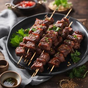 Japanese-inspired Grilled Beef Skewers