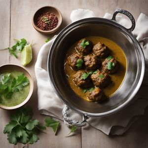 Kashmiri Lamb Meatballs in Yogurt Gravy