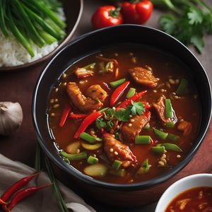 Korean Chinese-style Spicy and Sour Stew