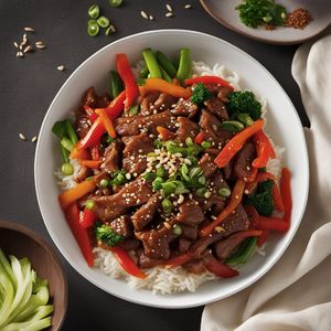 Korean-style Horse Meat Stir-Fry