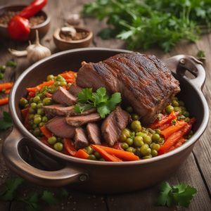 Kovatok Palov with Lamb and Vegetables