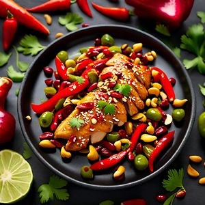 Kung Pao Chicken with a Middle Eastern Twist