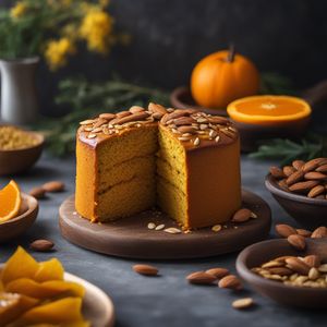 Lebanese Turmeric Cake with Almonds