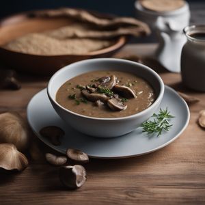 Leteči žganci with Mushroom Sauce
