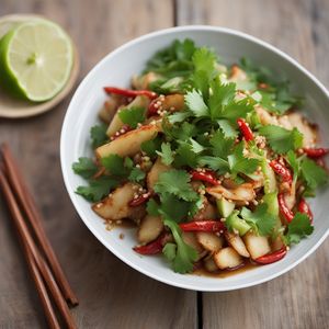 Malaysian Chinese Squid and Potato Salad