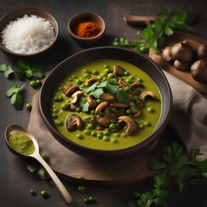 Maldivian Mushroom and Pea Curry