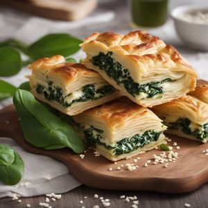 Mazanica - Serbian Cheese and Spinach Pastry