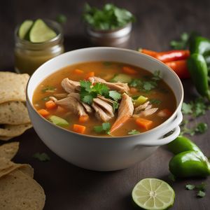 Mexican Chicken Soup with a Twist