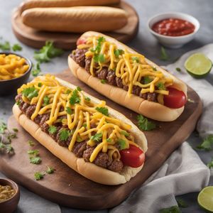 Namibian-style Cheese Coney Hot Dog