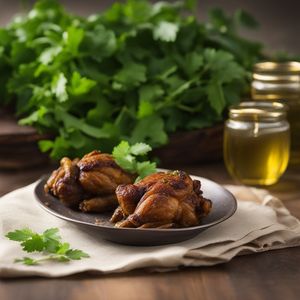 North Indian Style Raisin Stuffed Quails