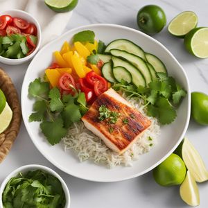 Pacific Coconut Lime Fish Salad