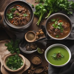 Pakistani Chinese Style Beef Bone Soup