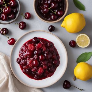 Papanași with Sour Cherry Sauce