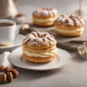 Parisian Delight: Hazelnut Cream-Filled Choux Pastry