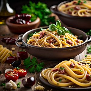 Mediterranean Pasta Carbonara