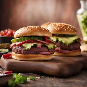 Pastrami Burger with a Twist