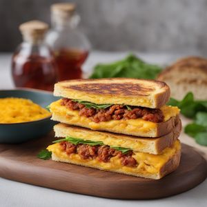 Peranakan Chorizo Omelette Bocadillo