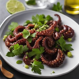 Peruvian Octopus with Olive Sauce