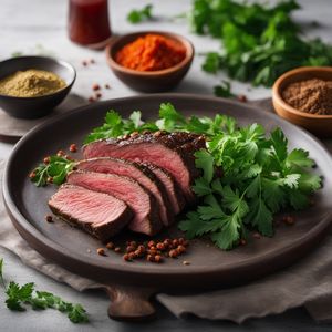 Roasted Beef with Caucasian Flavors