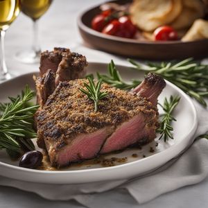 Roasted Lamb with Horseradish Crust