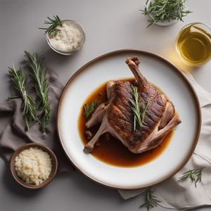 Roasted Lamb with Roman Style Sauce