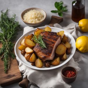 Roasted Pork and Potatoes with Maltese Flavors