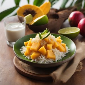 Samoan Poi Mago with Coconut Cream