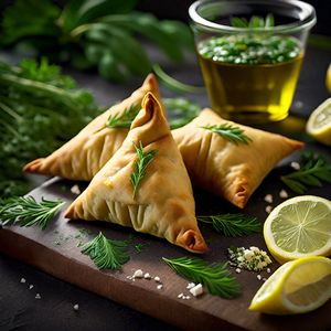 Greek-style Spinach and Feta Samosa