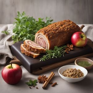 Saumagen Roulade with Apple and Onion Stuffing