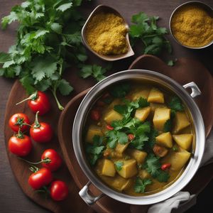 Sisnu ra Aloo Ko Tarkari (Nettle and Potato Curry)
