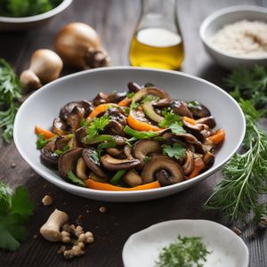 Slovenian Mushroom and Egg Stir-Fry