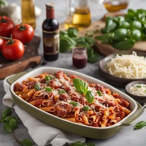 Smoky Sausage Pasta Bake