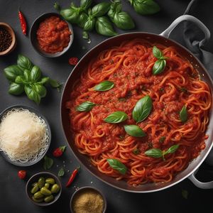 Spicy Tomato Sauce Pasta