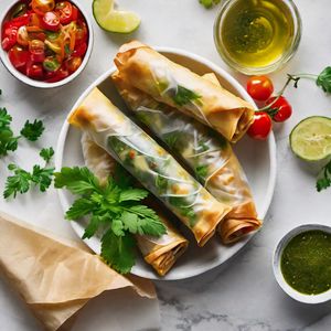 Greek-style Spring Rolls