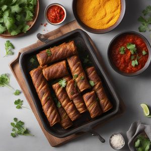 Sri Lankan Spiced Mutton Rolls