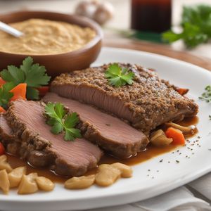 Stefánia Szelet with Mushroom Sauce