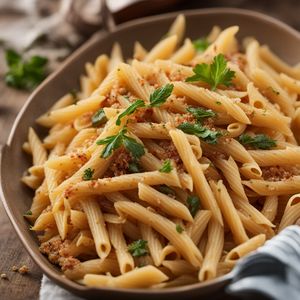 Strascinati Pasta with Toasted Breadcrumbs and Peperoni Cruschi