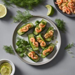 Stuffed Cucumbers with Shrimp