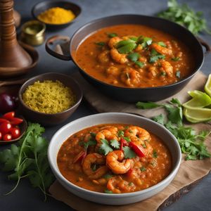 Tamil-style Spicy Prawn Étouffée