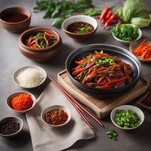 Tian Bu La - Spicy Stir-Fried Pork with Vegetables