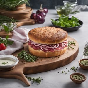 Torta al Testo with Herb-infused Filling