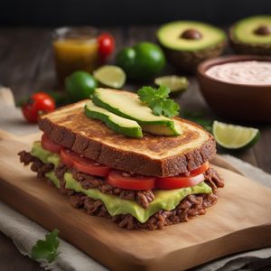 Torta de la Barda - Mexican Stacked Sandwich