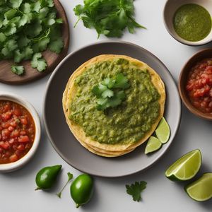 Tortilla de Raya with Salsa Verde