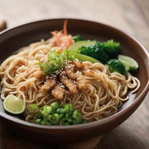 Tsukimi Soba with Tempura - A Delightful Japanese Harvest Moon Noodle Dish