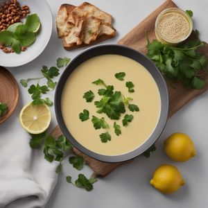 Tunisian-Inspired Creamy Lemon Soup