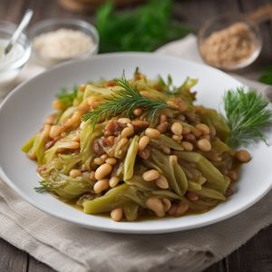 Ukrainian-style Braised Cabbage with Beans