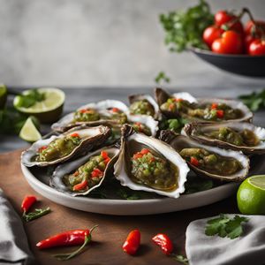 Veracruz-style Oysters with a Fusion Twist