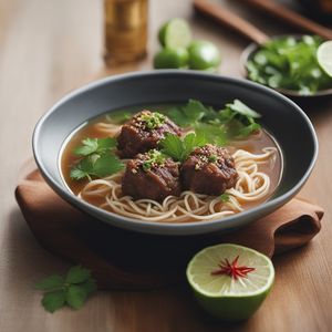 Vietnamese-style Beef Ball Soup