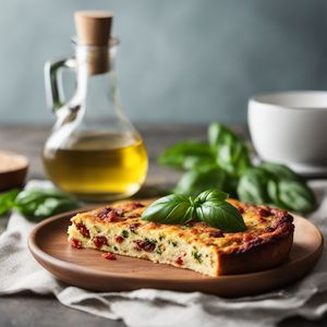 Vitalba Frittata with Sun-Dried Tomatoes and Basil