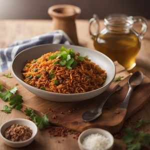 Western Saharan Spiced Rice with Lamb